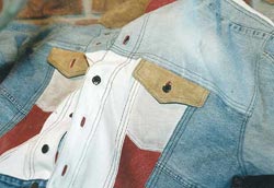 Jeansjacke Patchwork